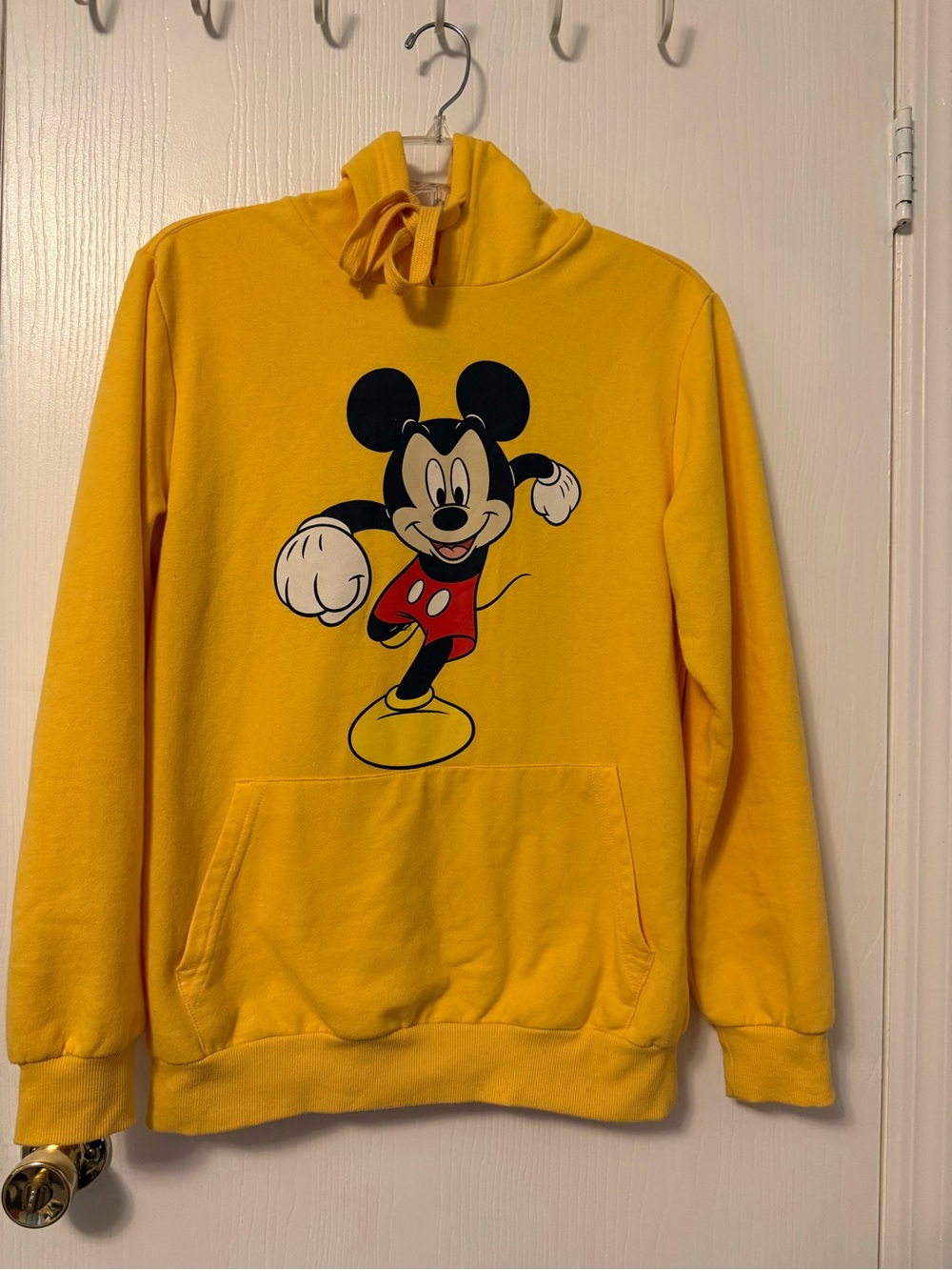 Disney Yellow Mickey Mouse Pullover Hoodie